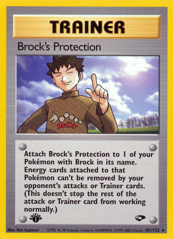 Brock's Protection (101/132) [Gym Challenge 1st Edition] | Gam3 Escape