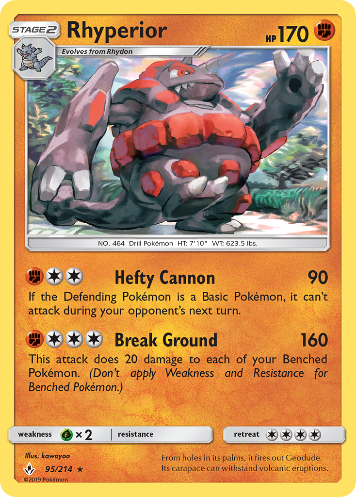 Rhyperior (95/214) [Sun & Moon: Unbroken Bonds] | Gam3 Escape