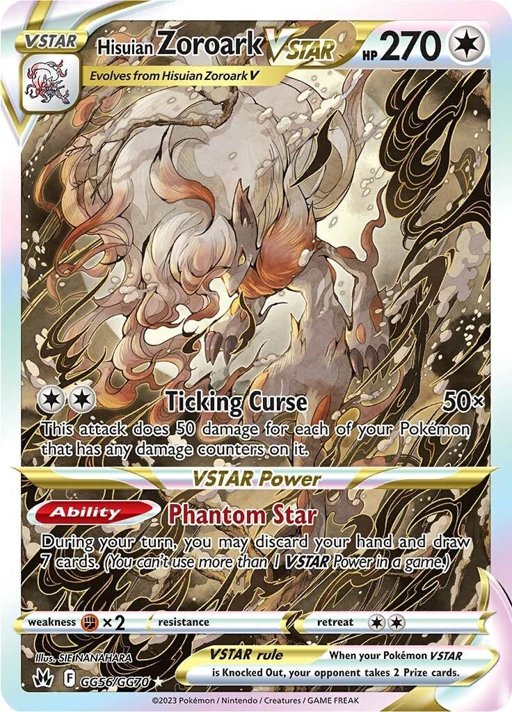 Hisuian Zoroark VSTAR (GG56/GG70) [Sword & Shield: Crown Zenith] | Gam3 Escape