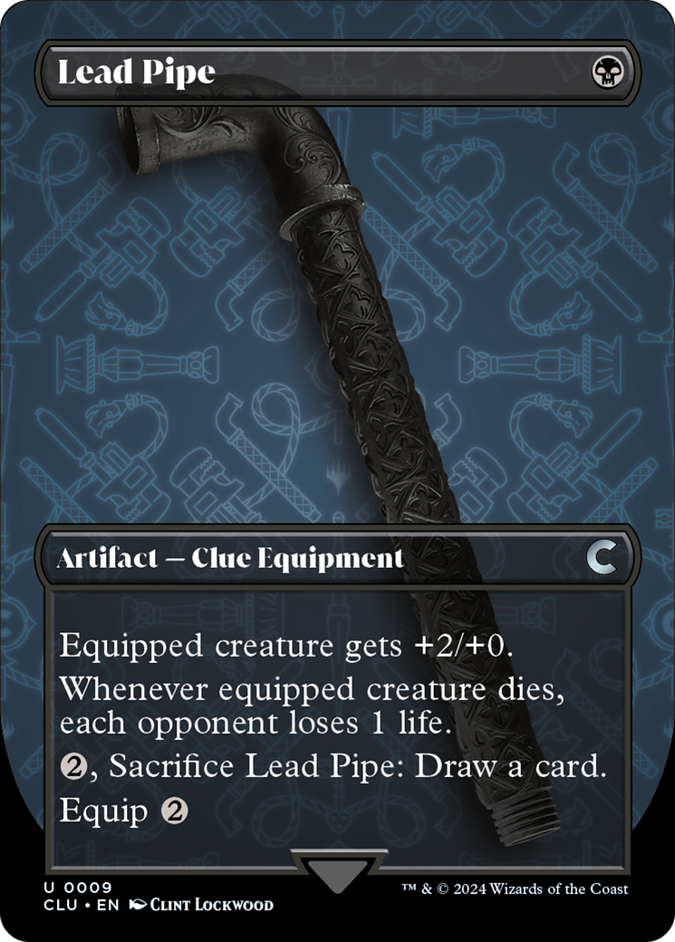 Lead Pipe (Borderless) [Ravnica: Clue Edition] | Gam3 Escape