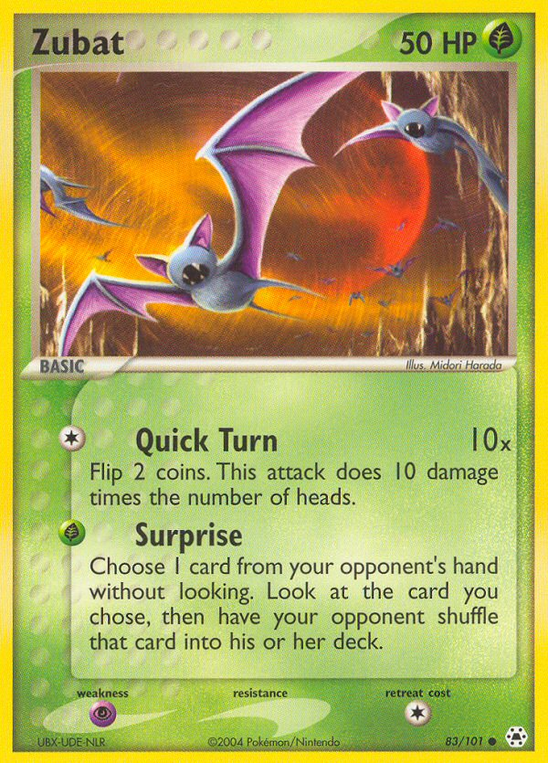 Zubat (83/101) [EX: Hidden Legends] | Gam3 Escape