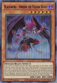 Blackwing - Simoon the Poison Wind (Blue) [LDS2-EN040] Ultra Rare | Gam3 Escape