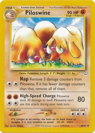 Piloswine (36/64) [Neo Revelation Unlimited] | Gam3 Escape