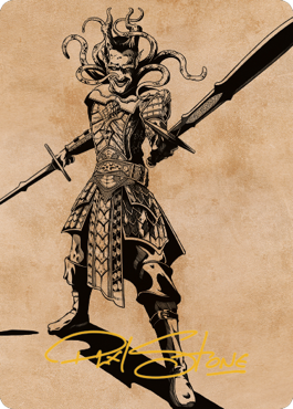Zevlor, Elturel Exile Art Card (78) (Gold-Stamped Signature) [Commander Legends: Battle for Baldur's Gate Art Series] | Gam3 Escape
