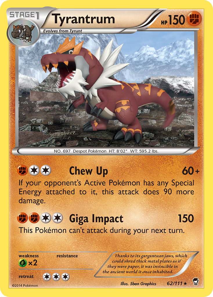 Tyrantrum (62/111) [XY: Furious Fists] | Gam3 Escape