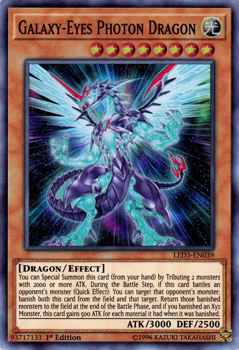 Galaxy-Eyes Photon Dragon [LED3-EN039] Super Rare | Gam3 Escape