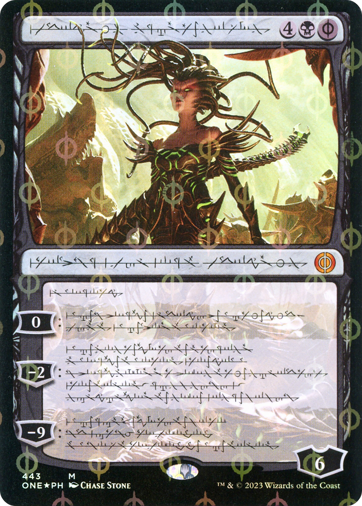 Vraska, Betrayal's Sting (Phyrexian Step-and-Compleat Foil) [Phyrexia: All Will Be One] | Gam3 Escape