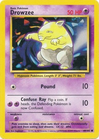 Drowzee (49/102) [Base Set Unlimited] | Gam3 Escape