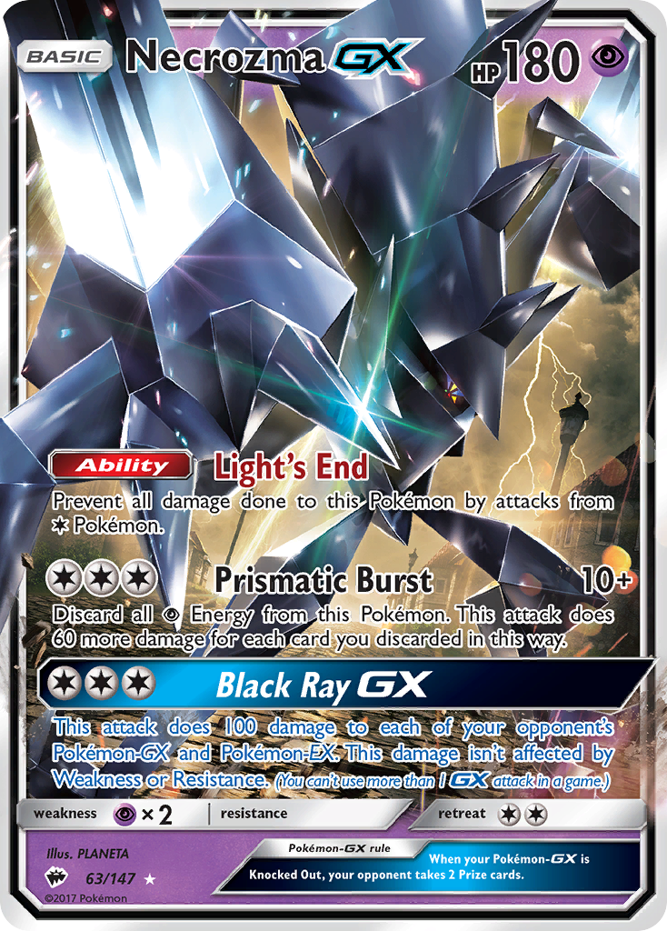 Necrozma GX (63/147) [Sun & Moon: Burning Shadows] | Gam3 Escape