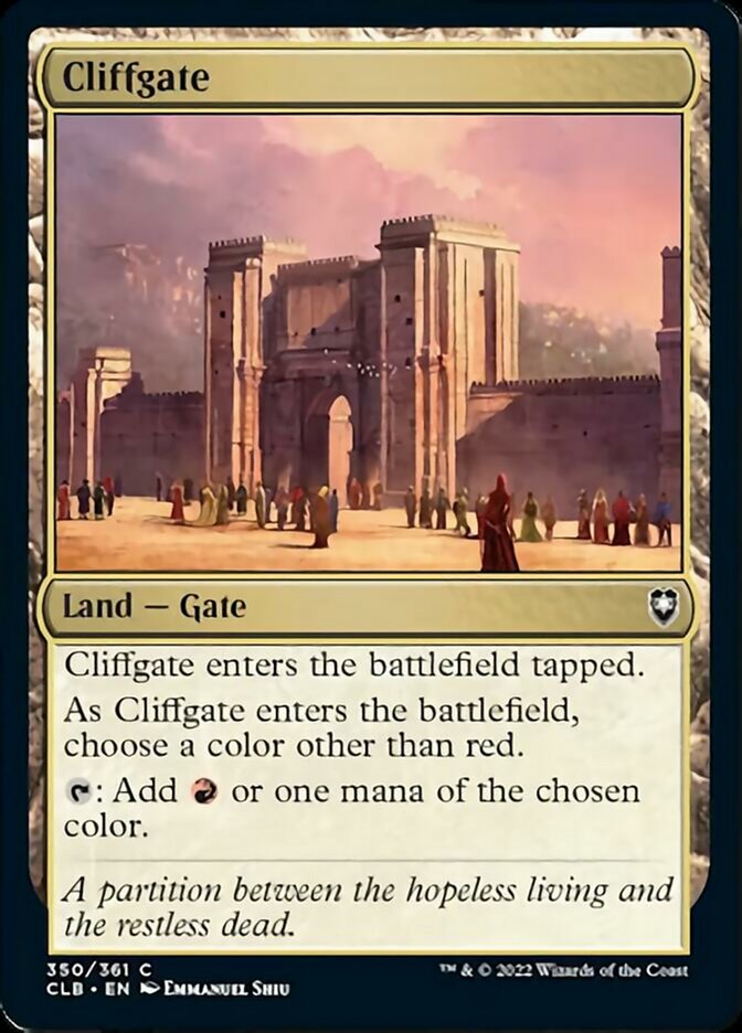 Cliffgate [Commander Legends: Battle for Baldur's Gate] | Gam3 Escape