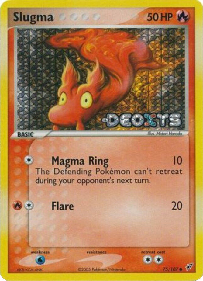 Slugma (75/107) (Stamped) [EX: Deoxys] | Gam3 Escape