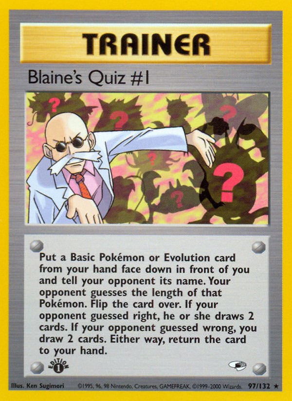 Blaine's Quiz #1 (97/132) [Gym Heroes 1st Edition] | Gam3 Escape