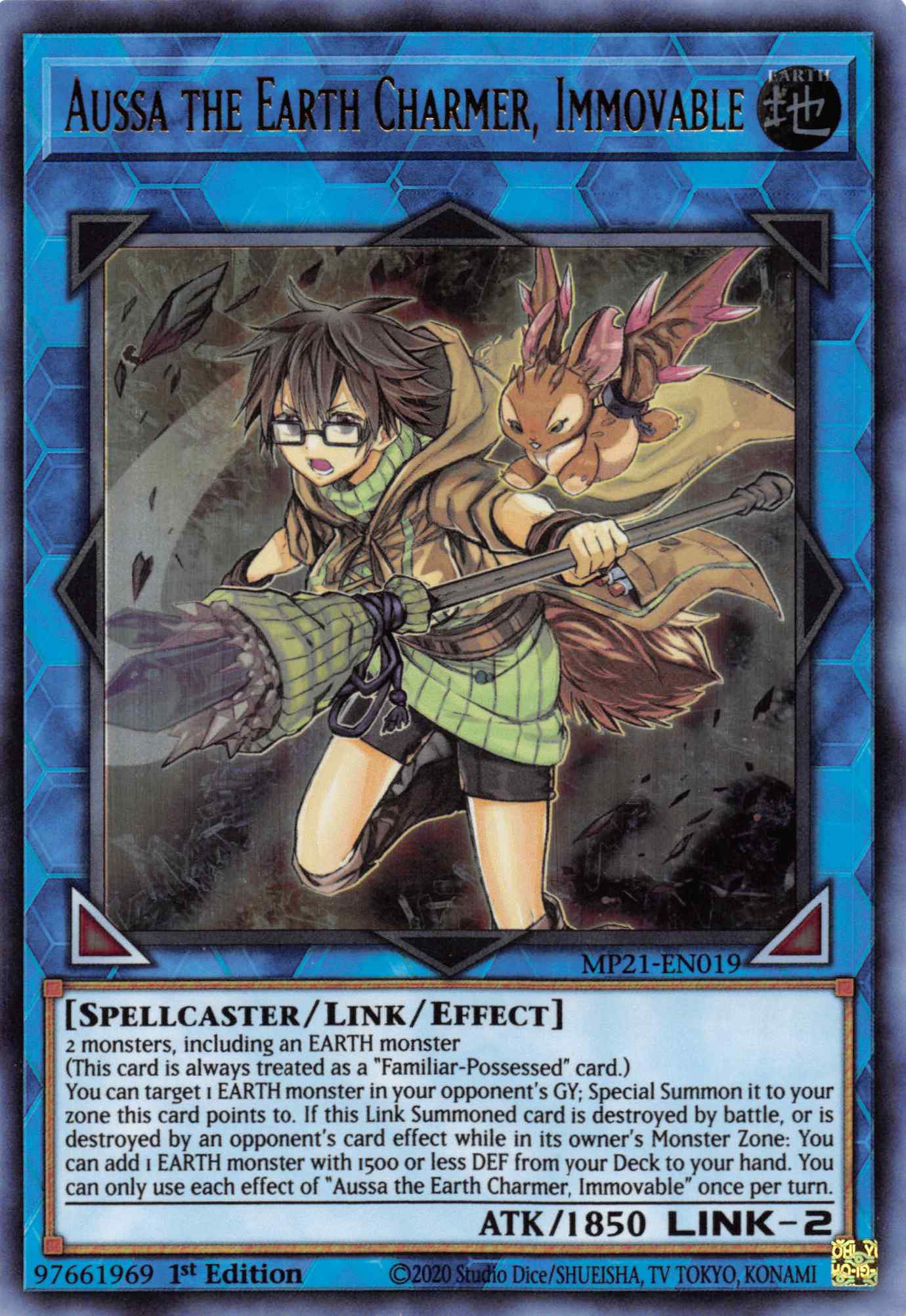 Aussa the Earth Charmer, Immovable [MP21-EN019] Ultra Rare | Gam3 Escape