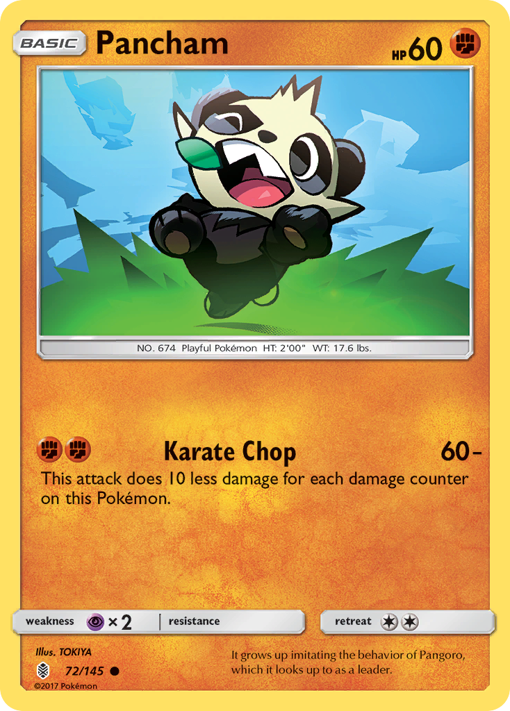 Pancham (72/145) [Sun & Moon: Guardians Rising] | Gam3 Escape