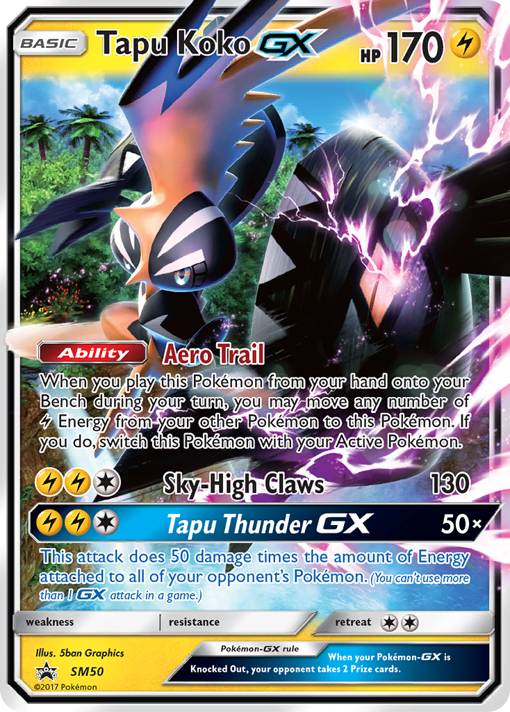 Tapu Koko GX (SM50) [Sun & Moon: Black Star Promos] | Gam3 Escape