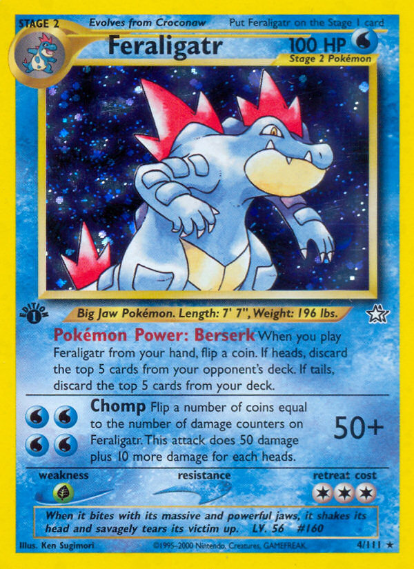 Feraligatr (4/111) [Neo Genesis 1st Edition] | Gam3 Escape