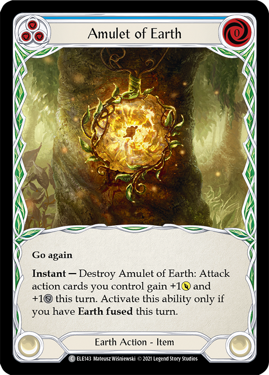 Amulet of Earth [ELE143] (Tales of Aria)  1st Edition Rainbow Foil | Gam3 Escape