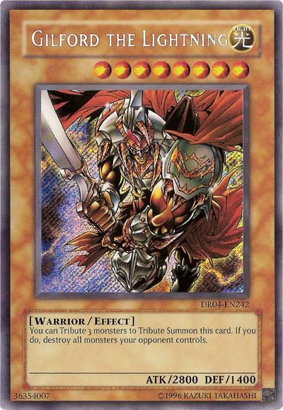 Gilford the Lightning [DR04-EN242] Secret Rare | Gam3 Escape