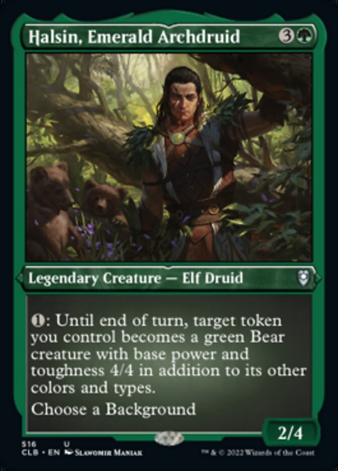 Halsin, Emerald Archdruid (Foil Etched) [Commander Legends: Battle for Baldur's Gate] | Gam3 Escape