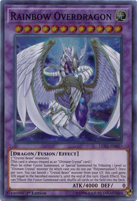 Rainbow Overdragon [LED2-EN037] Super Rare | Gam3 Escape