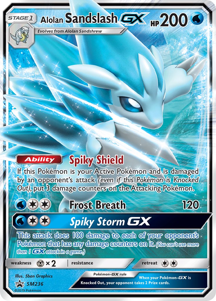 Alolan Sandslash GX (SM236) [Sun & Moon: Black Star Promos] | Gam3 Escape