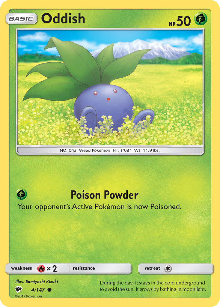 Oddish (4/147) [Sun & Moon: Burning Shadows] | Gam3 Escape