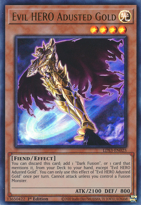 Evil HERO Adusted Gold [LDS3-EN025] Ultra Rare | Gam3 Escape