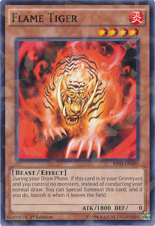 Flame Tiger (Shatterfoil) [BP03-EN095] Rare | Gam3 Escape