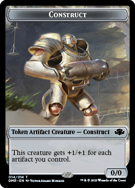 Insect // Construct Double-Sided Token [Dominaria Remastered Tokens] | Gam3 Escape