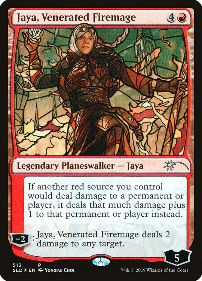 Jaya, Venerated Firemage (Stained Glass) [Secret Lair Drop Promos] | Gam3 Escape