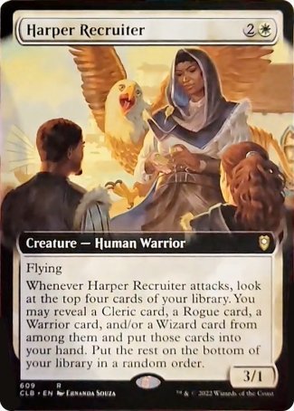 Harper Recruiter (Extended Art) [Commander Legends: Battle for Baldur's Gate] | Gam3 Escape