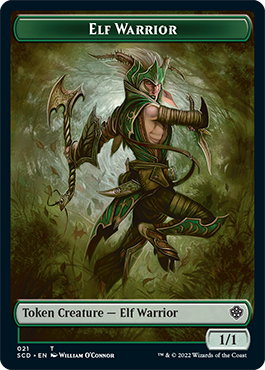 Elf Warrior // Soldier Double-Sided Token [Starter Commander Decks] | Gam3 Escape