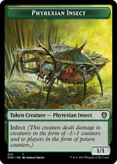 Phyrexian Wurm // Phyrexian Insect Double-Sided Token [Phyrexia: All Will Be One Commander Tokens] | Gam3 Escape