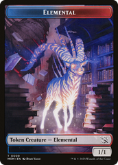 Elemental (09) // Dinosaur Double-Sided Token [March of the Machine Tokens] | Gam3 Escape