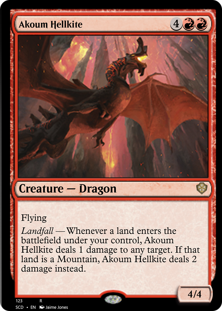 Akoum Hellkite [Starter Commander Decks] | Gam3 Escape