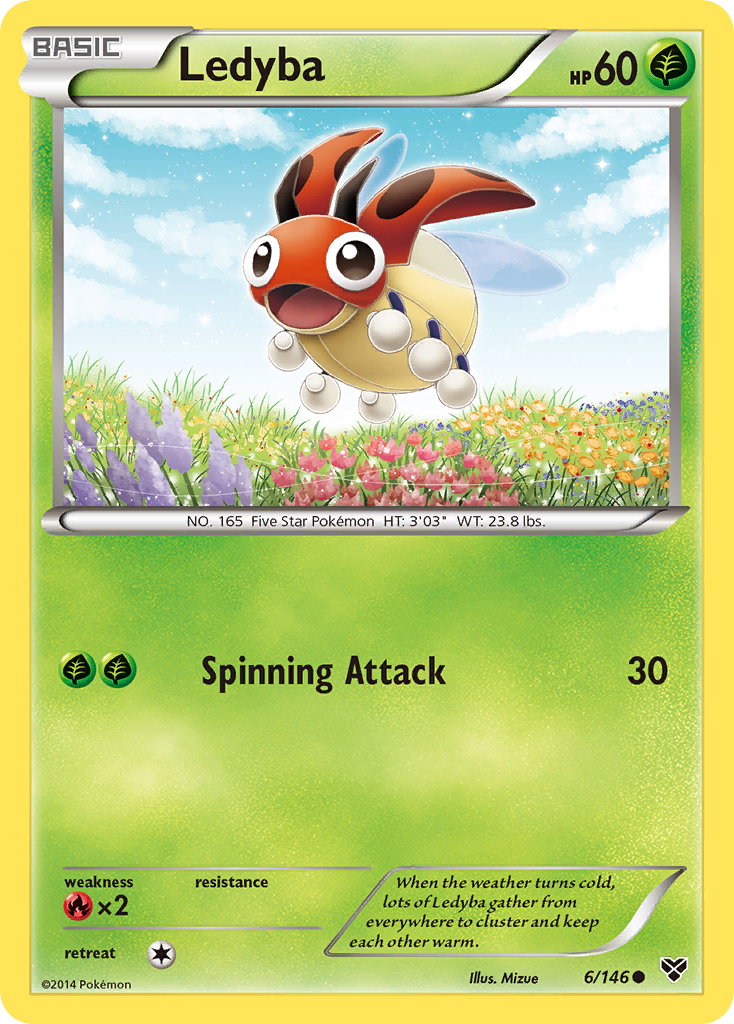 Ledyba (6/146) [XY: Base Set] | Gam3 Escape
