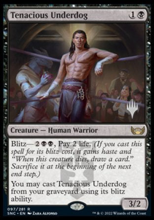 Tenacious Underdog (Promo Pack) [Streets of New Capenna Promos] | Gam3 Escape