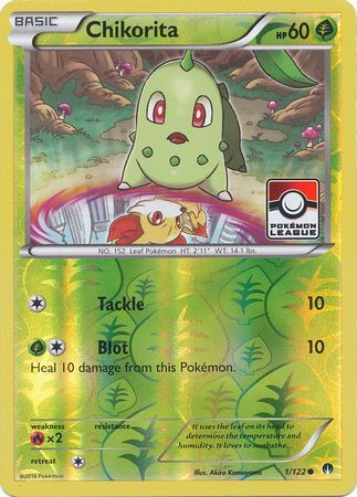 Chikorita (1/122) (League Promo) [XY: BREAKpoint] | Gam3 Escape