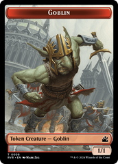 Goblin (0008) // Beast Double-Sided Token [Ravnica Remastered Tokens] | Gam3 Escape