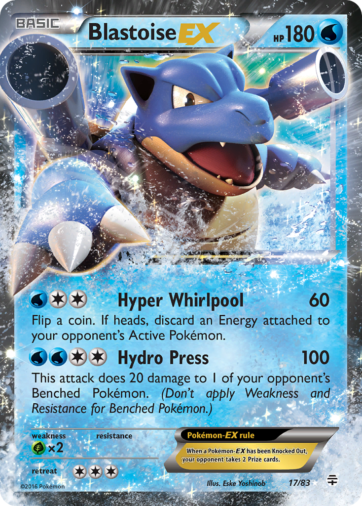 Blastoise EX (17/83) [XY: Generations] | Gam3 Escape