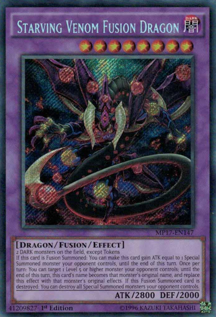 Starving Venom Fusion Dragon [MP17-EN147] Secret Rare | Gam3 Escape