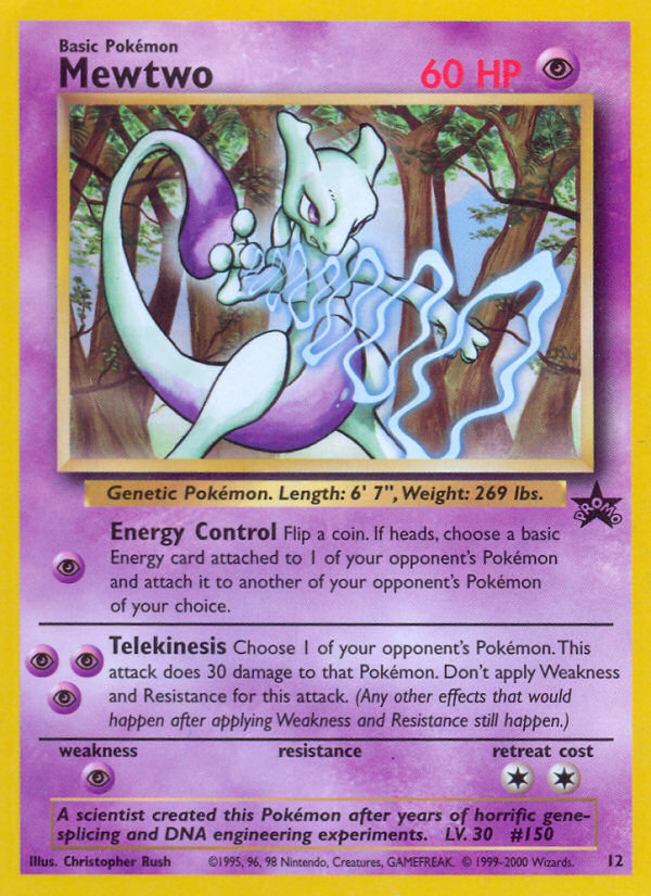 Mewtwo (12) [Wizards of the Coast: Black Star Promos] | Gam3 Escape