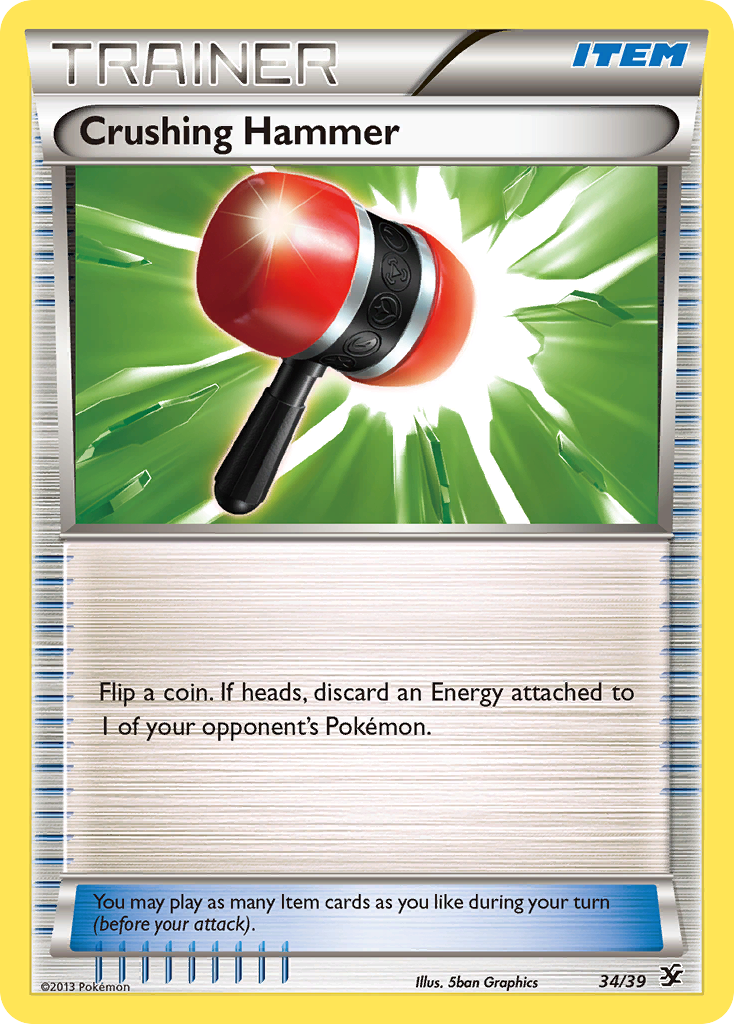 Crushing Hammer (34/39) [XY: Kalos Starter Set] | Gam3 Escape