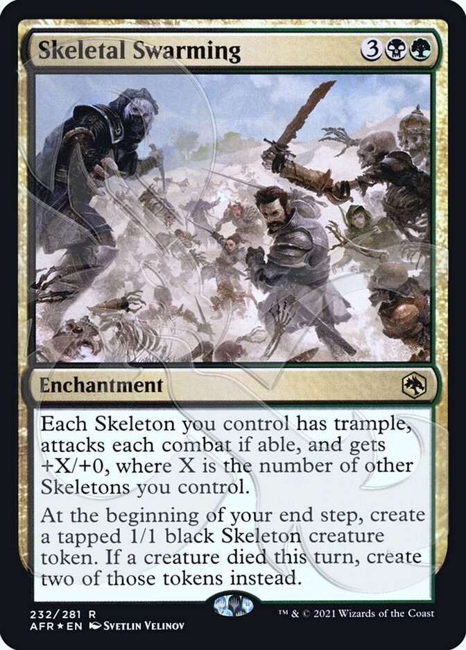 Skeletal Swarming (Ampersand Promo) [Dungeons & Dragons: Adventures in the Forgotten Realms Promos] | Gam3 Escape