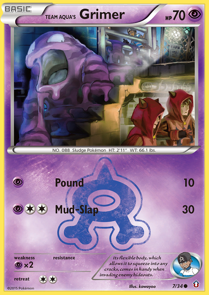 Team Aqua's Grimer (7/34) [XY: Double Crisis] | Gam3 Escape