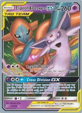 Espeon & Deoxys GX (72/236) (Perfection - Henry Brand) [World Championships 2019] | Gam3 Escape