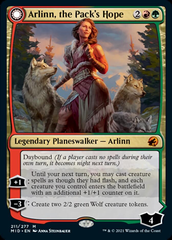 Arlinn, the Pack's Hope // Arlinn, the Moon's Fury [Innistrad: Midnight Hunt] | Gam3 Escape