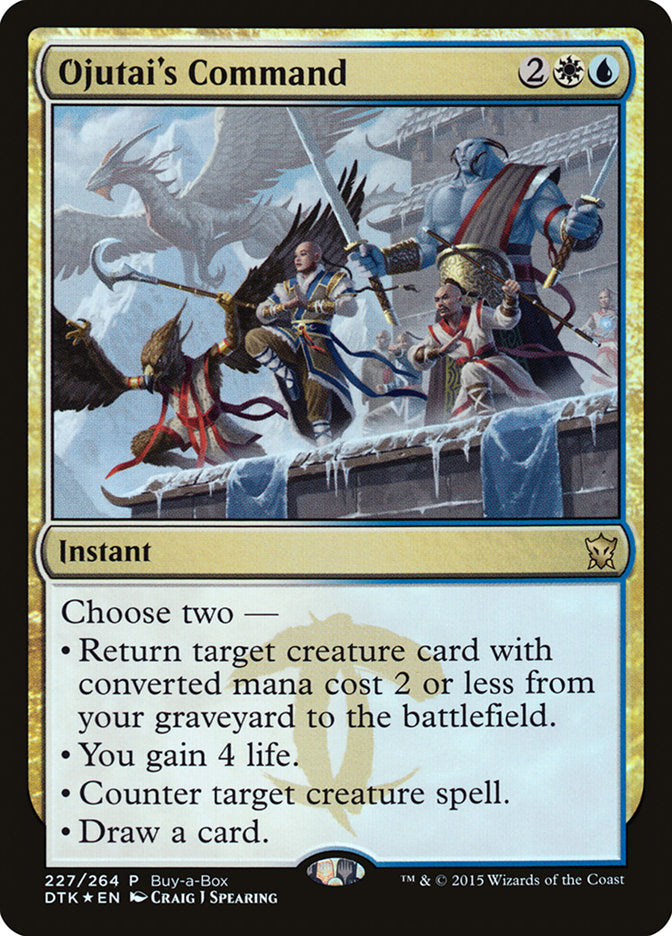 Ojutai's Command (Buy-A-Box) [Dragons of Tarkir Promos] | Gam3 Escape