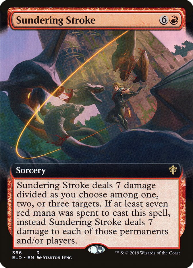 Sundering Stroke (Extended Art) [Throne of Eldraine] | Gam3 Escape