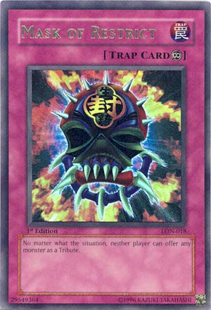 Mask of Restrict [LON-018] Ultra Rare | Gam3 Escape
